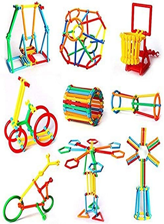 PULSBERY Non-Toxic Smart Stick Building Blocks Toys - Smart Stick with Different Shapes Block Game for 3-8 Years Old Kids Boys & Girls,Multi Color,200 Piece,Randomcolor - Image 4