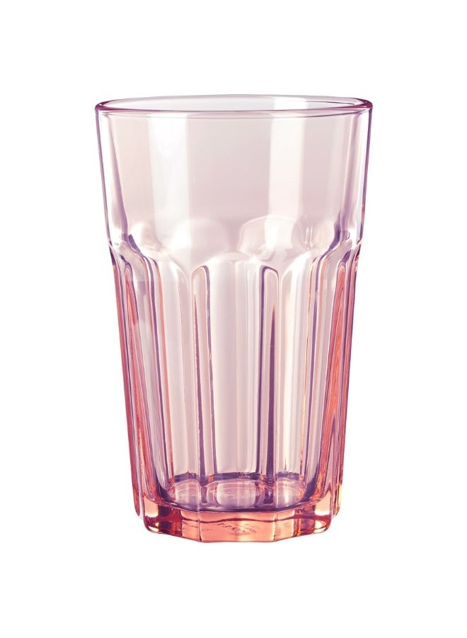 Ikea Tempered Glass Cup 350ml Durable Drinking Tumbler for Water Juice Coffee and Tea Modern Elegant Design for Home Kitchen Office and Cafe Daily Use Dishwasher Safe Hot and Cold Beverage Glass with Stable Base for Stylish Table Serving - Pink - Image 2