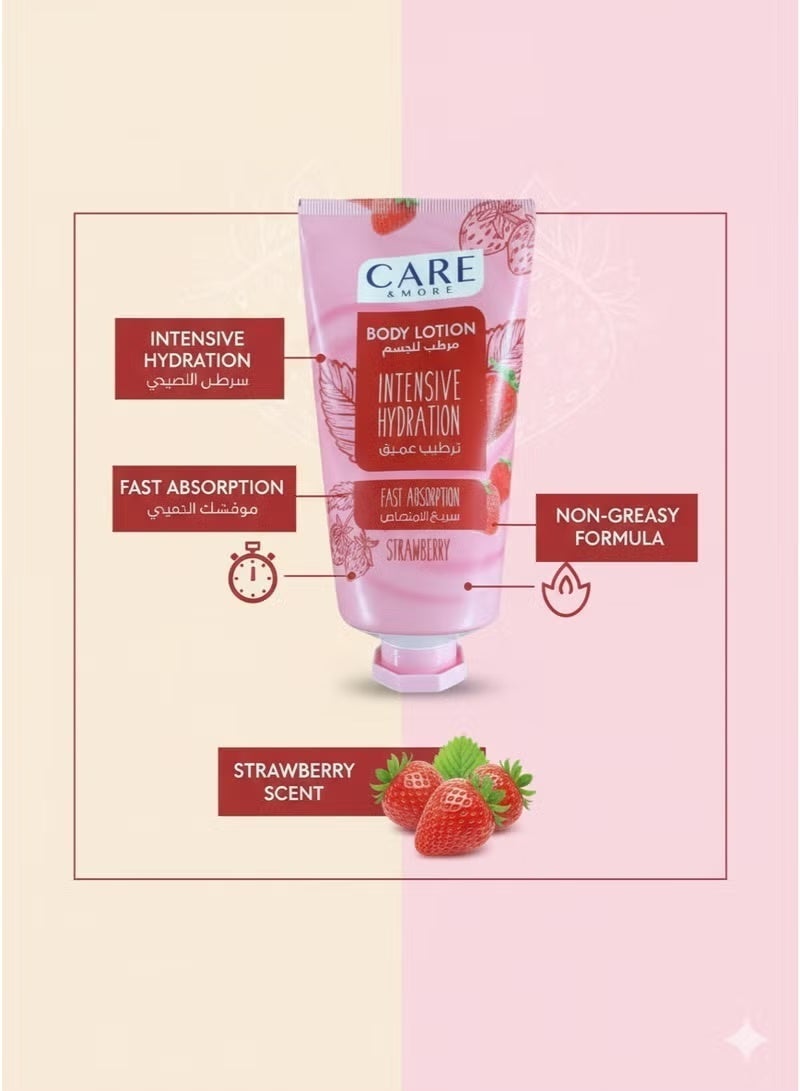 كير & مور كير أند مور مرطب للجسم لترطيب عميق وسريع الأمتصاص بالفراولة - 150 مل - Image 4