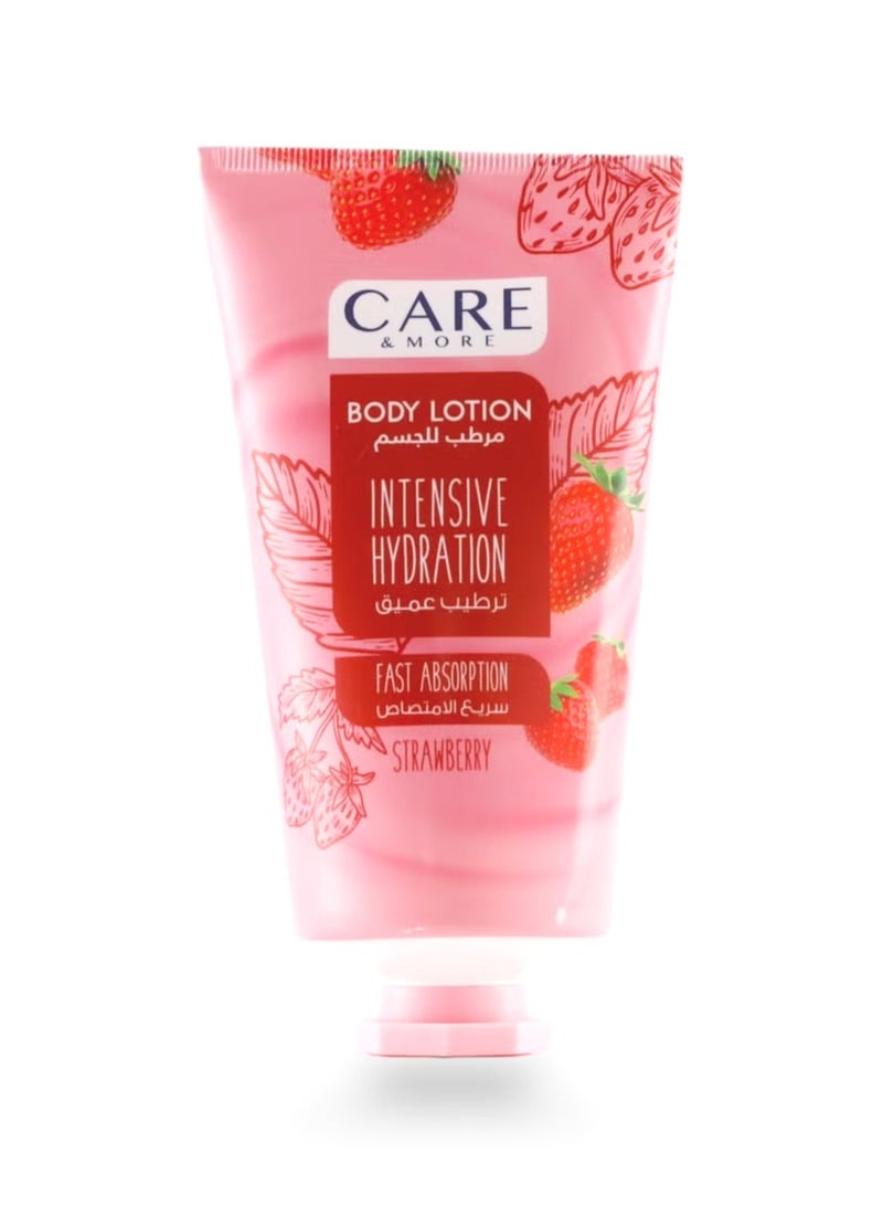 كير & مور كير أند مور مرطب للجسم لترطيب عميق وسريع الأمتصاص بالفراولة - 150 مل - Image 1