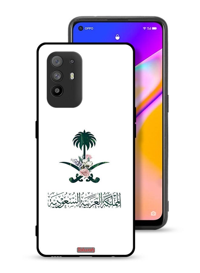 Tolwak Oppo A95 5G Protective Case Cover Kingdom Of Saudi Arabia Sign Of Flowers - Image 1