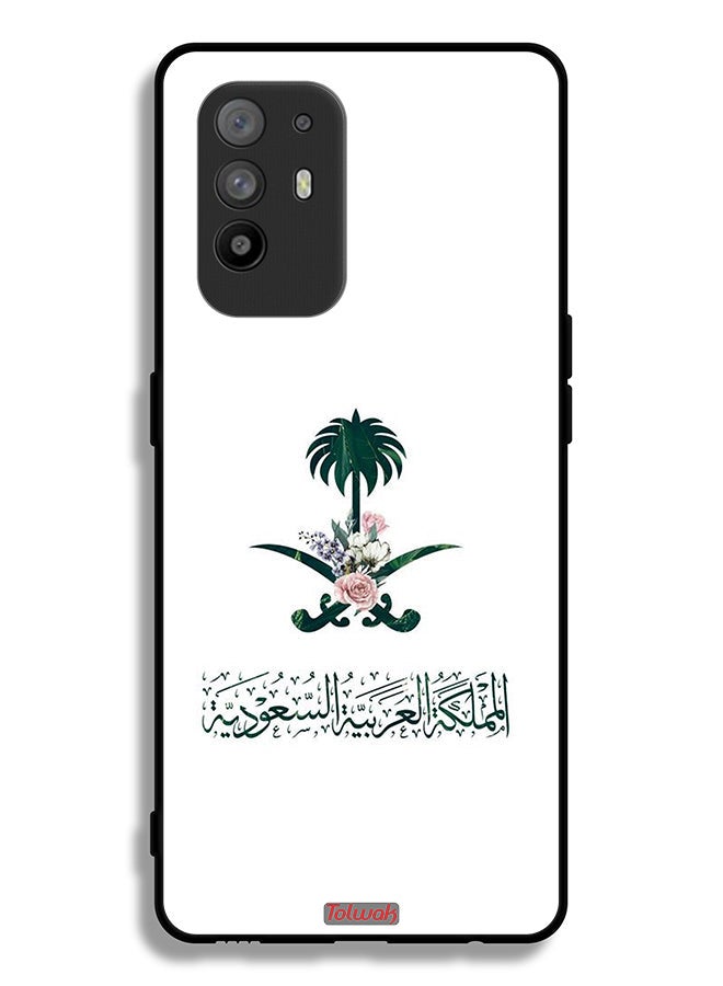 Tolwak Oppo A95 5G Protective Case Cover Kingdom Of Saudi Arabia Sign Of Flowers - Image 2