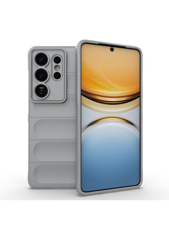 جراب موبايل ماجيك شيلد  سيليكون مضاد للصدمات وحمايه للكاميرا متوافق  Samsung Galaxy S26 Ultra (رمادي) - Image 1