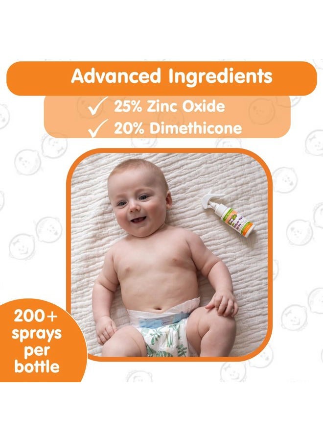 Boogie Diaper Rash Cream Spray for Baby, Travel Friendly No-Rub Touch Free Application for Sensitive Skin, Over 200 Sprays per Bottle, 1.7 oz (Pack of 3) - Image 4