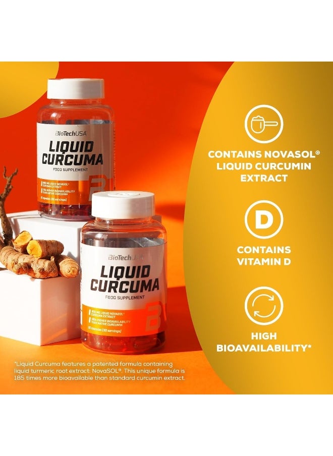 BioTechUSA BioTechUSA Liquid Curcuma | High Bioavailability | Liquid Curcumin Extract | with Vitamin D | 30-Day Supply  - Image 2