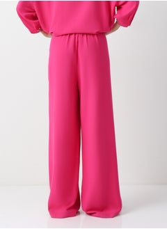 Women's Viscose Linen-blend palazzo trousers Pull On Closure Pink - pzsku/Z00DD8F151FEA950C09ECZ/45/_/1698657556/d05ee8d7-0d9a-4993-b4ed-f4000dd0cb56