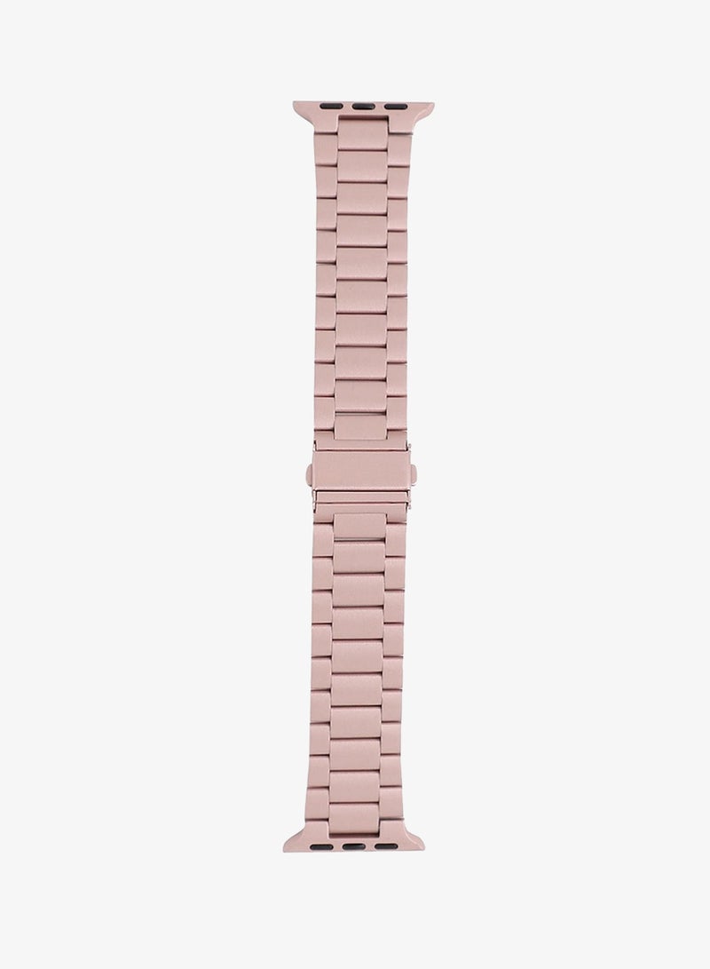 صوص هاوت سوار ساعة أبل كاجوال بسوار سلسلة بالتصميم سادة من أكريليك للنساء | 42mm/44mm/45mm - Image 4