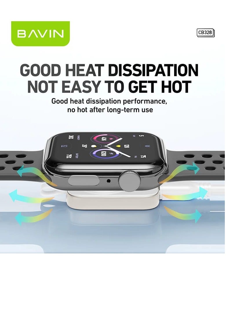 BAVIN CB328 Mini Portable Magnetic Wireless Charger for Smart Watch w/ 3W Max Output Widely Supports iWatch - Image 2