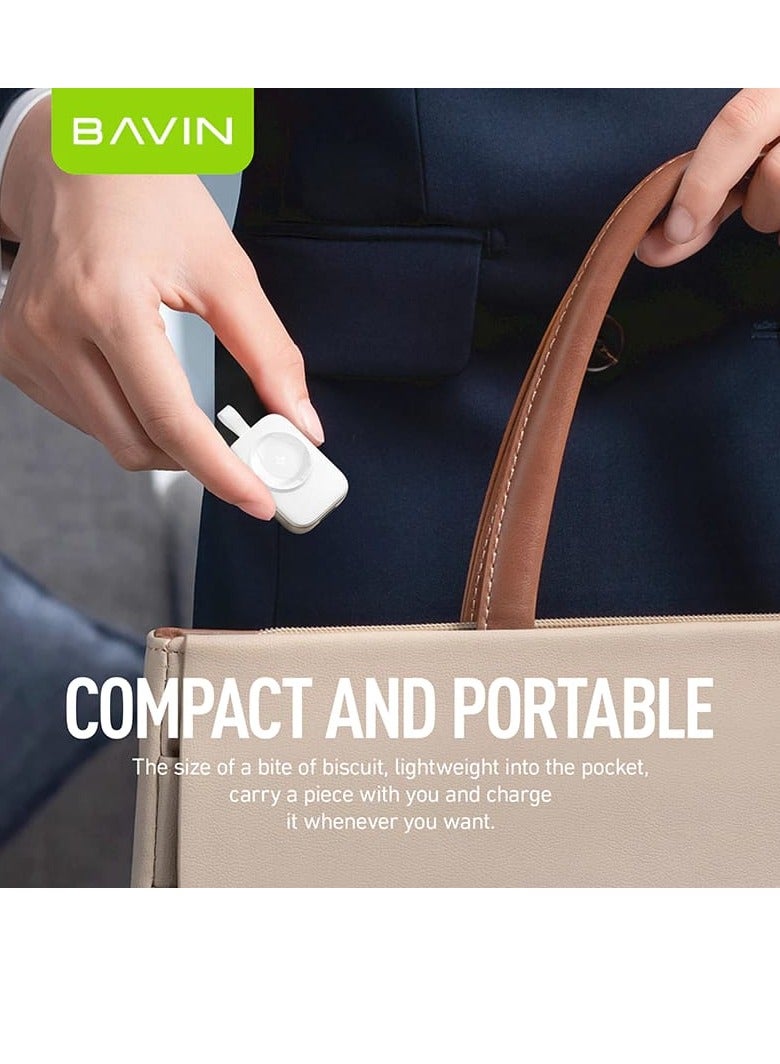 BAVIN CB328 Mini Portable Magnetic Wireless Charger for Smart Watch w/ 3W Max Output Widely Supports iWatch - Image 4