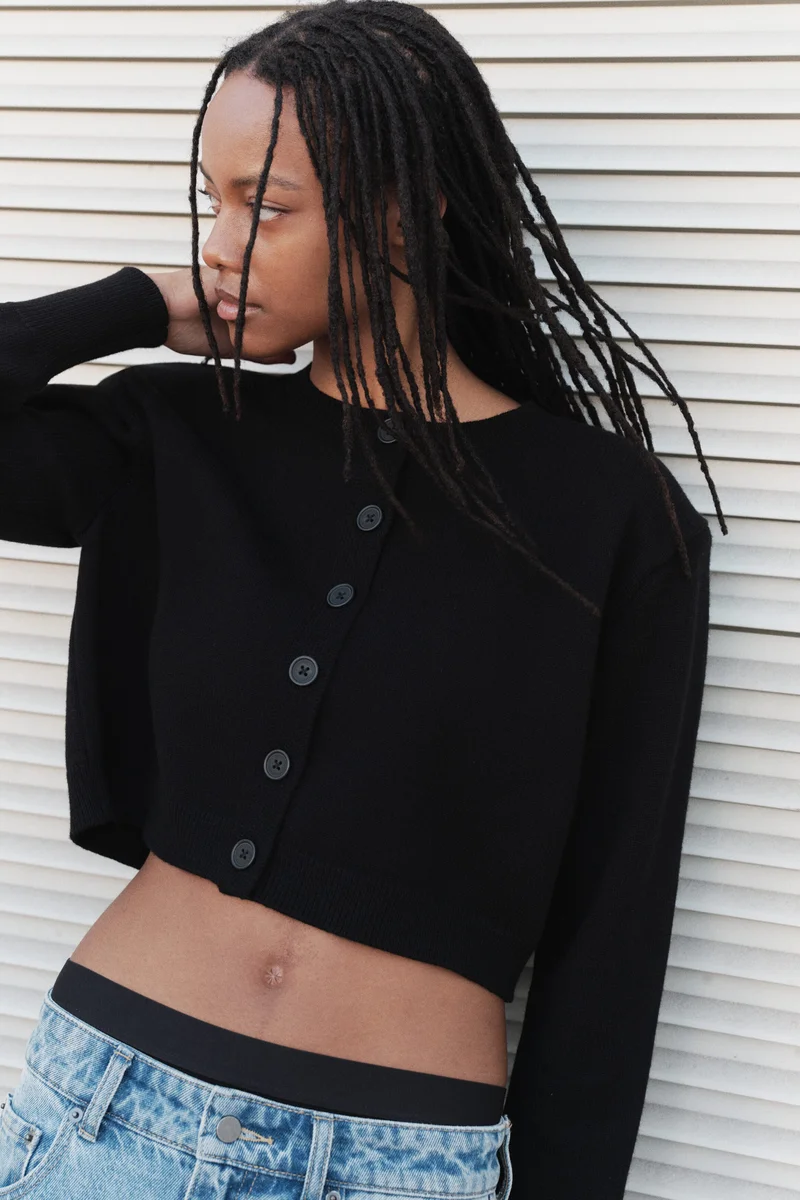 Viscose-blend cardigan