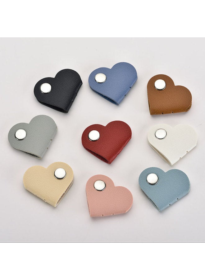 Loquat Data Cable Storage Artifact Cable Tie Organizer Computer Cable Tie With Desktop Wire Route Fixed Tie Winding-Color:Love Winding-random Color-10 Pieces - Image 5