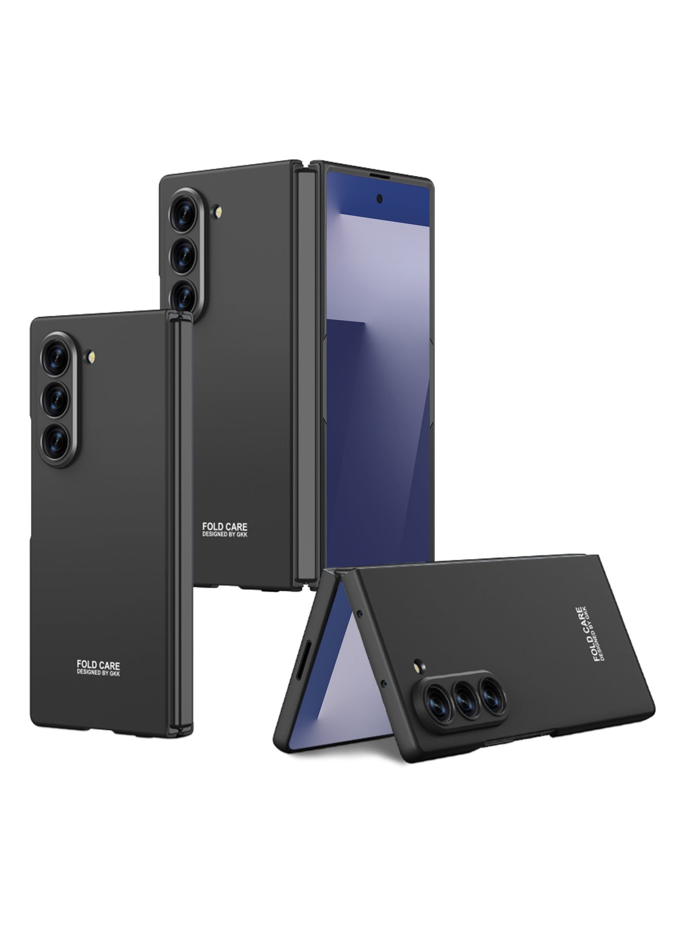 GKK Stylish Slim Protective Case Compatible with Samsung Galaxy Z Fold 7 5G (2025) , Elastic Shock Absorption, Lightweight, Anti-Scratch, Bumper Hardcase, Full-Cover Hard Shell