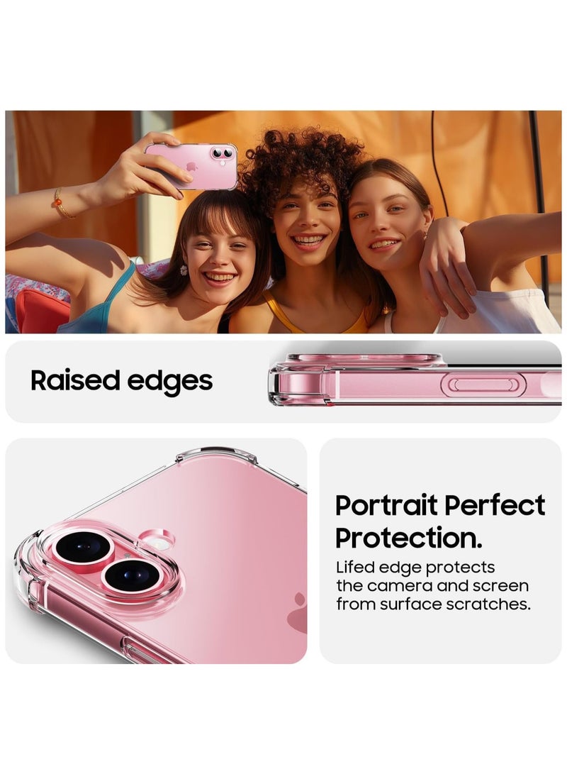 iPhone 16 Plus Clear Case Soft Flexible TPU Shockproof Transparent Back Cover Designed for iPhone 16 Plus - Image 5