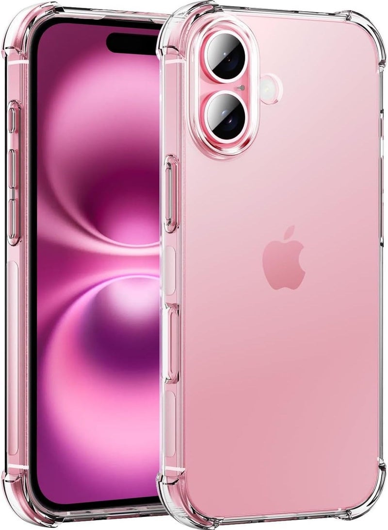 iPhone 16 Plus Clear Case Soft Flexible TPU Shockproof Transparent Back Cover Designed for iPhone 16 Plus - Image 1