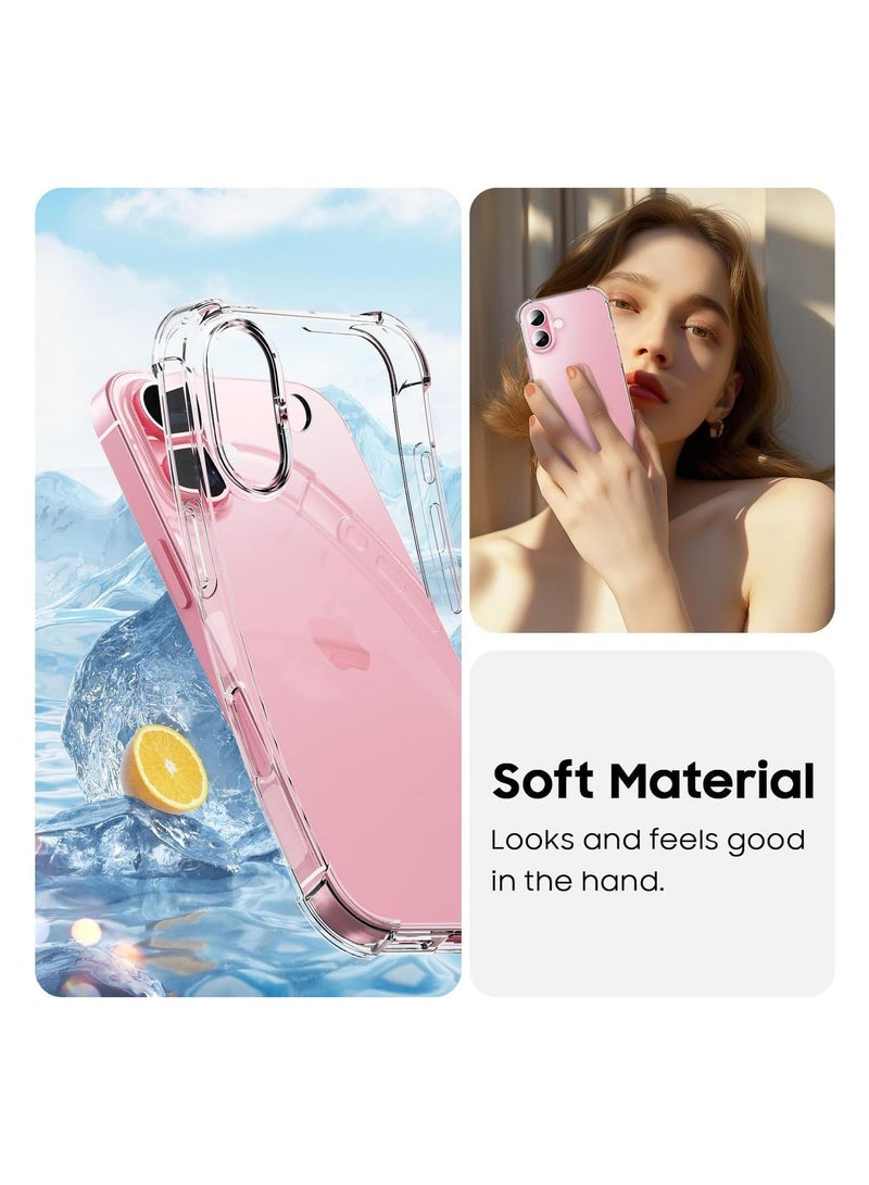 iPhone 16 Plus Clear Case Soft Flexible TPU Shockproof Transparent Back Cover Designed for iPhone 16 Plus - Image 5