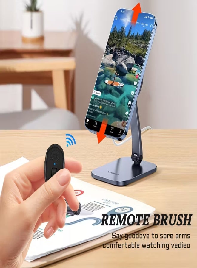 Multi-Function Wireless Ring Remote Control for Mobile Phones – Long Battery Life, One-Click Page Turning, Camera & eBook Control, Portable Smart Finger Ring - Black - Image 3