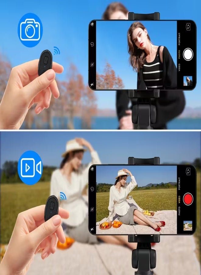 Multi-Function Wireless Ring Remote Control for Mobile Phones – Long Battery Life, One-Click Page Turning, Camera & eBook Control, Portable Smart Finger Ring - Black - Image 5