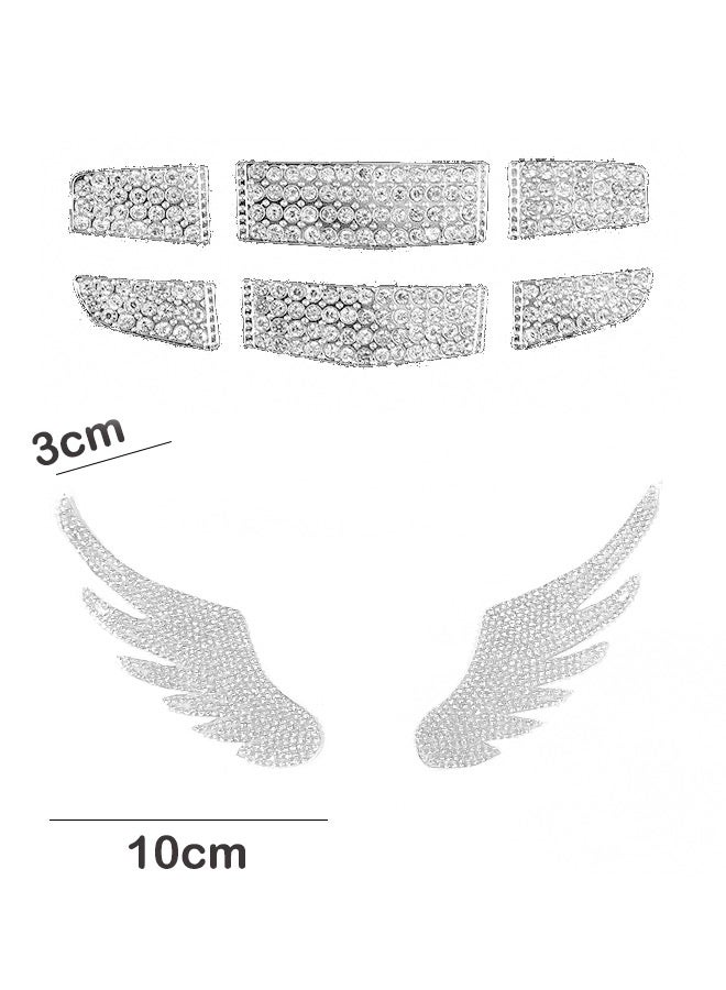 Generic Diamond Car Steering Wheel Logo Caps Diamond Wings for Geely Car Decoration - Image 2