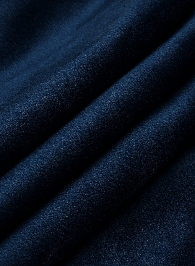 NiNi ALL Decorative Throw Pillow Covers Velvet Dark Blue Cover 18x18 Inch Pack of 2 Navy Blue Cushion Covers Soft for Couch Sofa Bedroom Living Room - Image 5