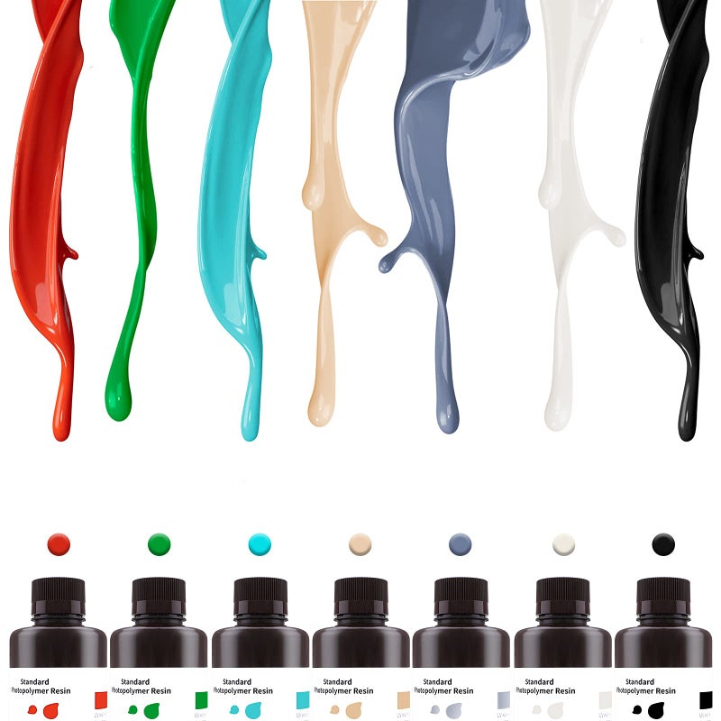 ELEGOO Standard LCD 3D Printer Resin, Fast UV-Curing 3D 405nm UV Resin Photopolymer Resin for High Precision Rapid LCD 3D Printing Translucent 1000G - Image 5