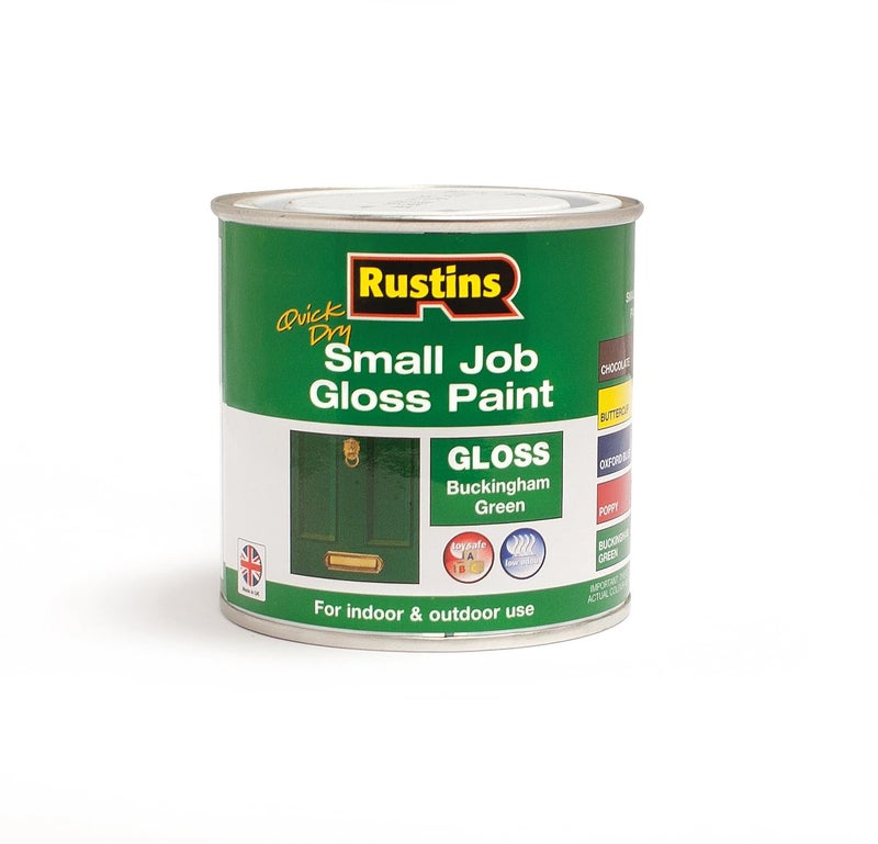 Rustins Small Job Buckingham Green Gloss Paint 250ml - Image 4