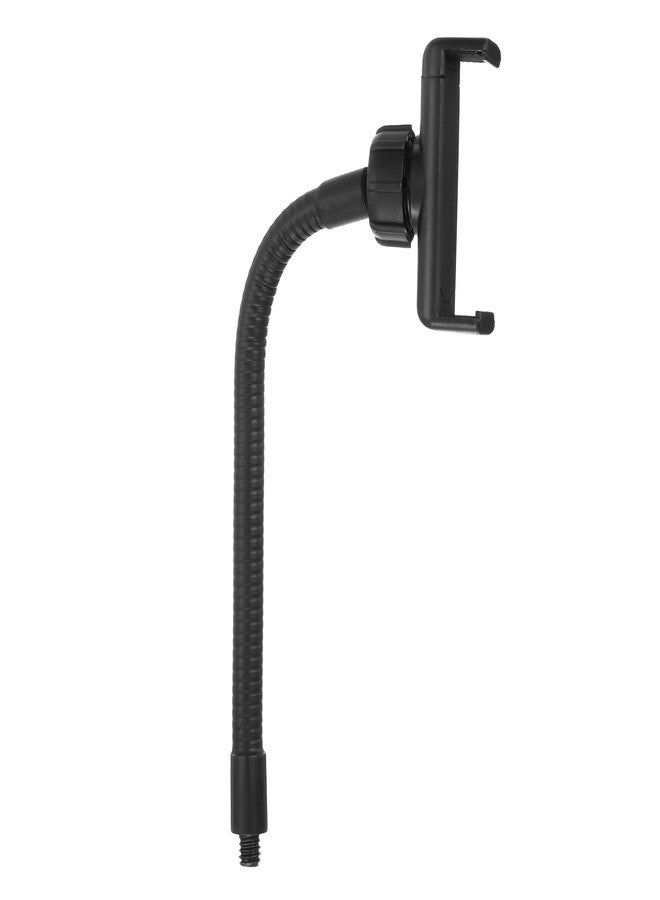 PATIKIL 7.9" Flexible Adjustable Gooseneck with Phone Clip, 1/4" Male Threaded Gooseneck Arm for Most Holder Threaded Adapter, Black - Image 1