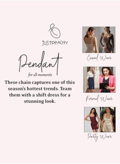 Just Peachy Just Peachy Women’s Silver-Toned Heart Shaped Pendant with Chain – Elegant and Stylish Design – High-Quality Silver Finish – Adjustable Length – Perfect for Everyday Wear or Special Occasions  - Image 5
