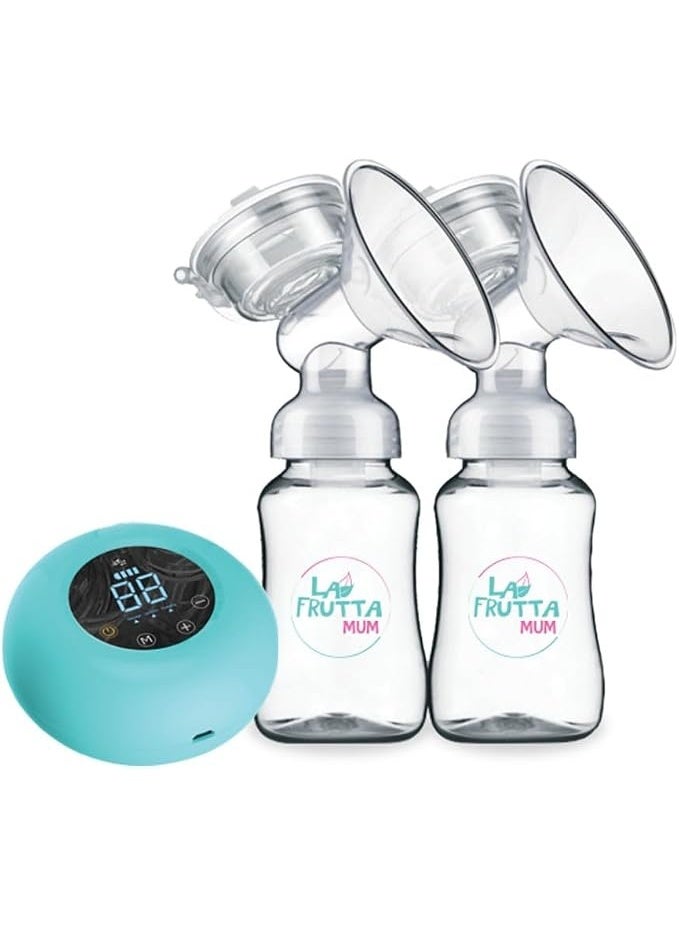La Frutta Mum TwinFlow Electric Breast Pump – Single or Double Use, 2×150ml Capacity, 9 Levels & 3 Modes, Smart LED Screen. - Image 2