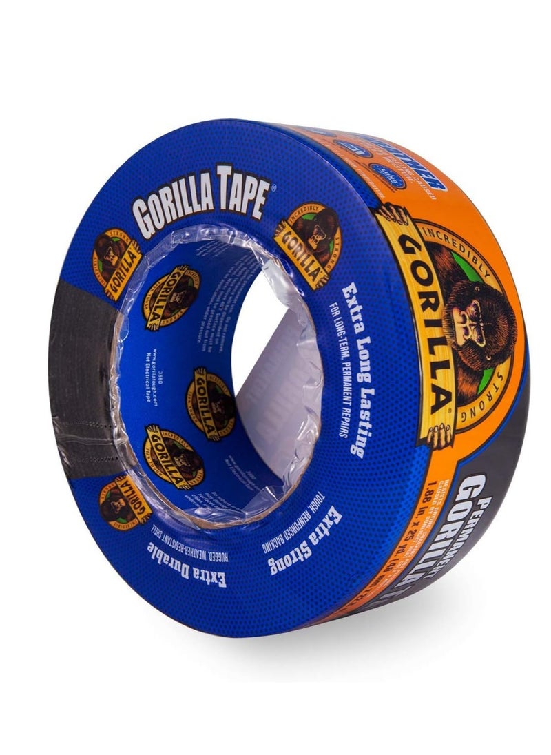Gorilla Gorilla All Weather Outdoor Waterproof Duct Tape, UV and Temperature Resistant, 1.88" x 25 yd, Black, (Pack of 1)  - Image 2