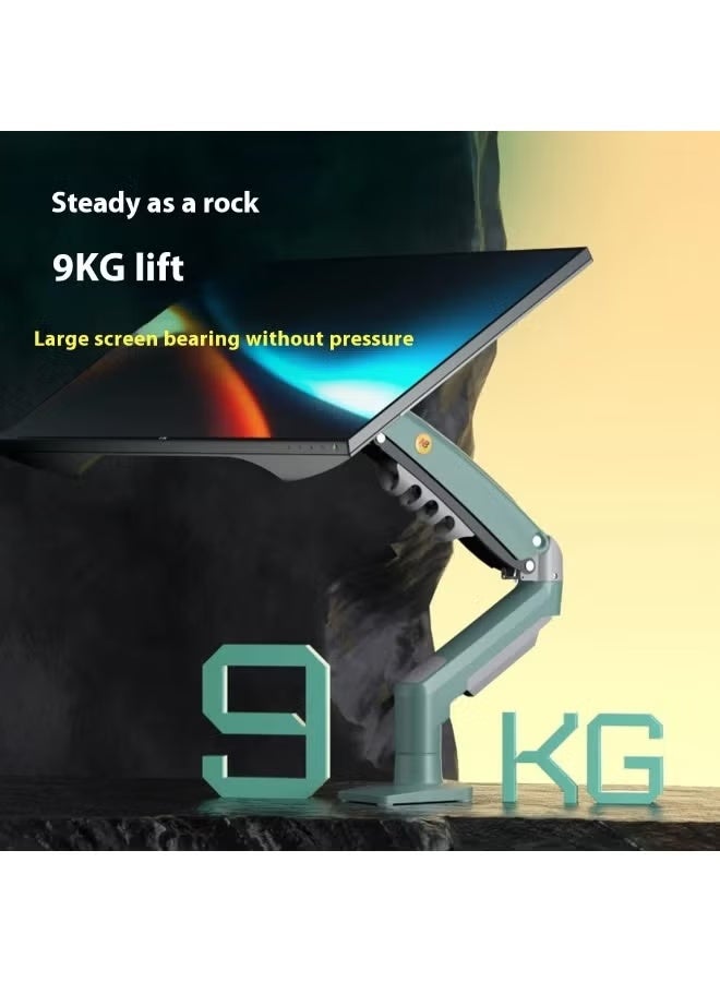 NB F80 Series Monitor Stand - Adjustable Desktop Mount, Fits 17-30 inch Monitors (up to 19.8 lbs), Tilt and Swivel - Green - Image 3