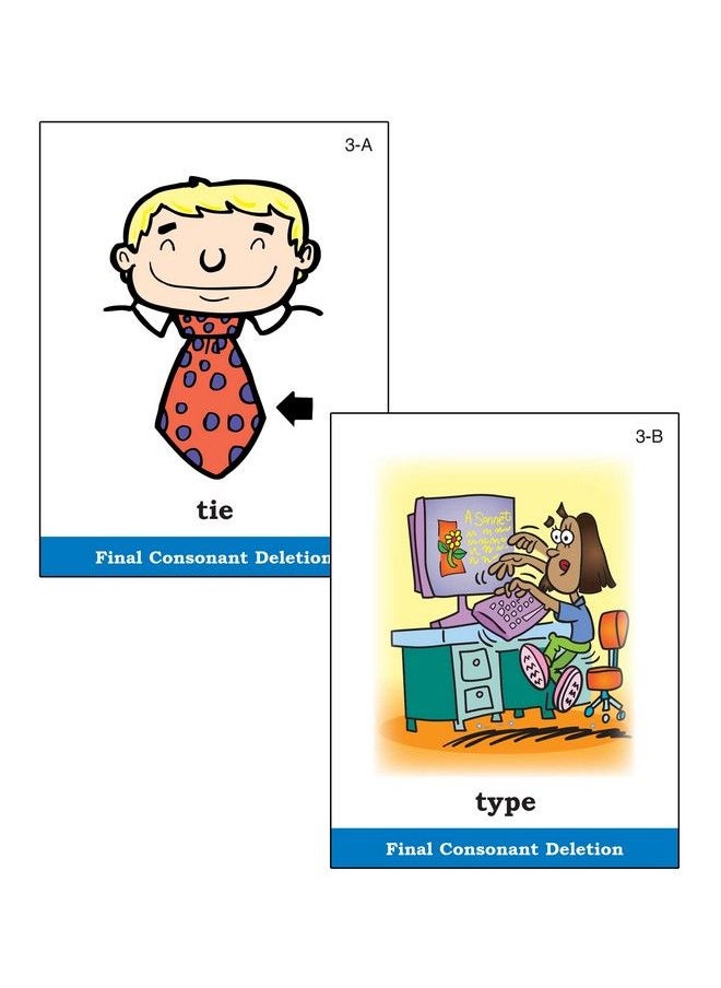 Super Duper Publications Webberillustrated Phonology Final Consonant Deletion Minimal Pair Card Deck ; Educational Learning Resource For Children  - Image 5