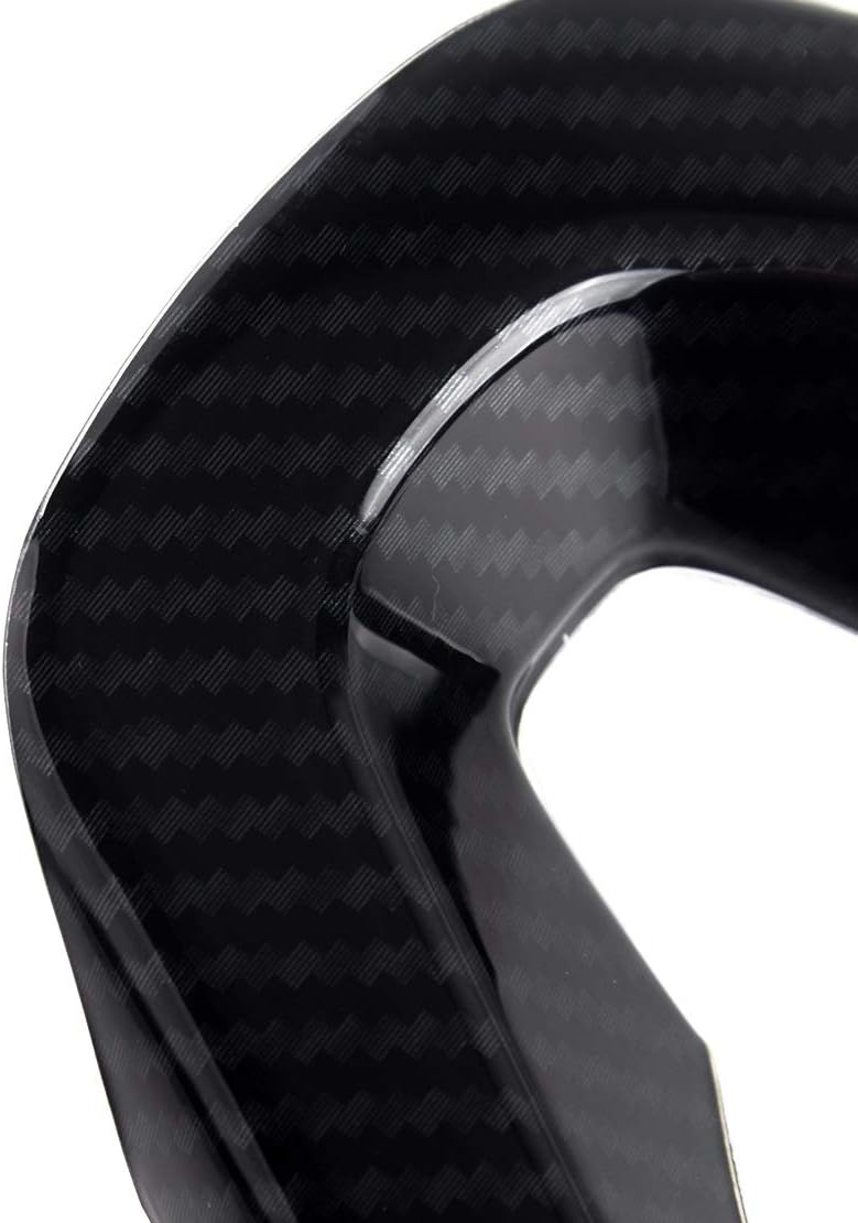 DEMULAX Carbon Fiber Steering Wheel Trim for Hyundai Veloster - Image 4