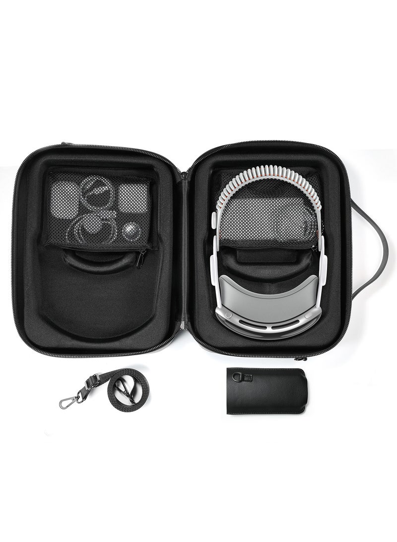 Carrying Case for Meta Quest 3/Oculus Quest 2/Vision Pro, Hard Travel Storage Case Compatible with Meta Oculus Quest 2 Headset, Quest Pro and Accessories, VR All-in-One Gaming Headset - Image 1
