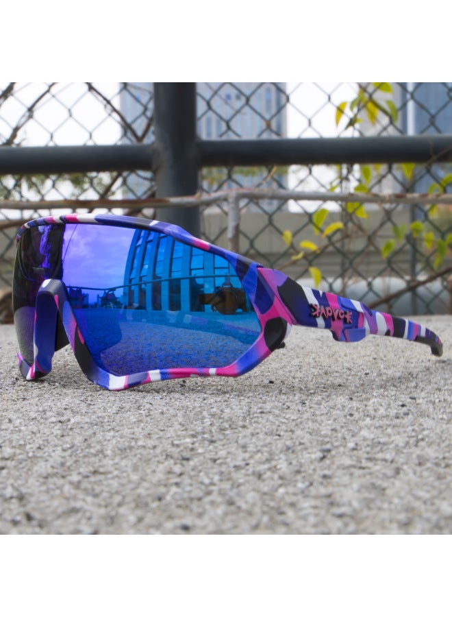Riding Glasses New Goggles Outdoor Sports Mountain Bike Men's And Women's One-lens Glasses