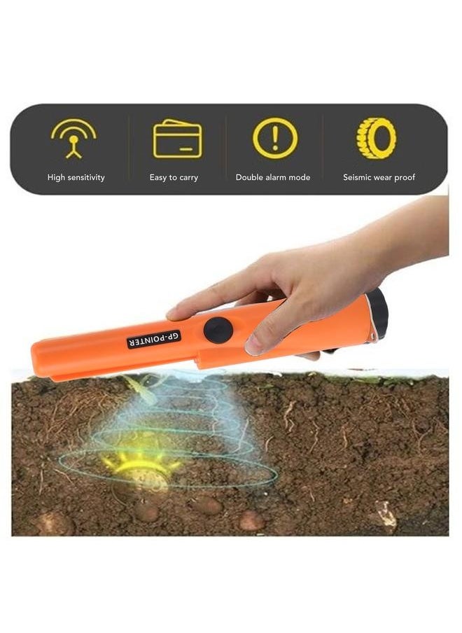 NIBEMINENT - Metal Detector Pinpointer Precise Sensitive Handheld Pin Pointer Wand Search Treasure Pinpointing Finder for Adults and Kids Orange - Image 1