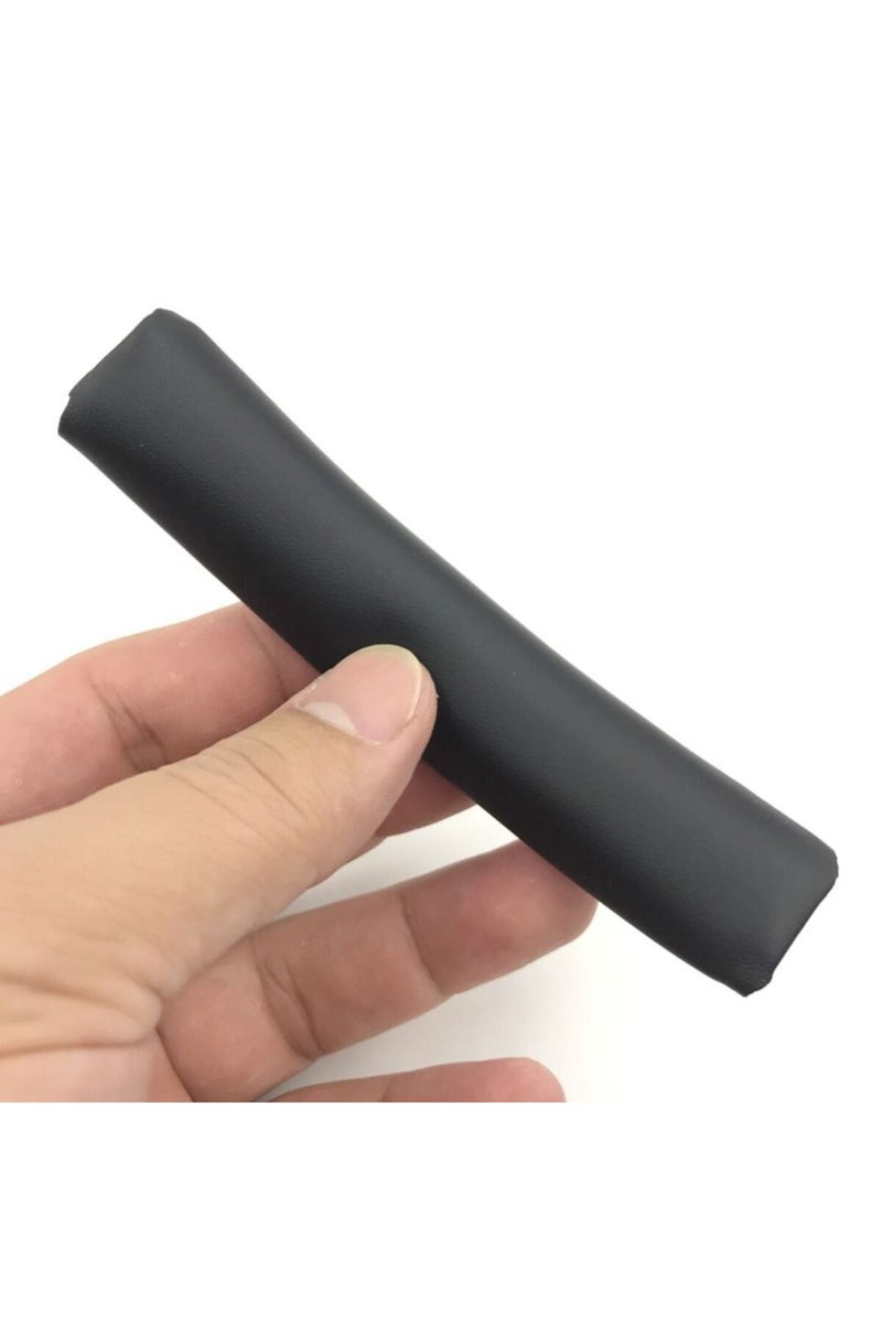 وسادات أذن جلدية بروتينية محمولة سوداء اللون، مزودة بعصابة رأس، متوافقة مع سماعات JBL Tune T700BT وT710 وT720 وT750BTNC وT760NC (بديلة).