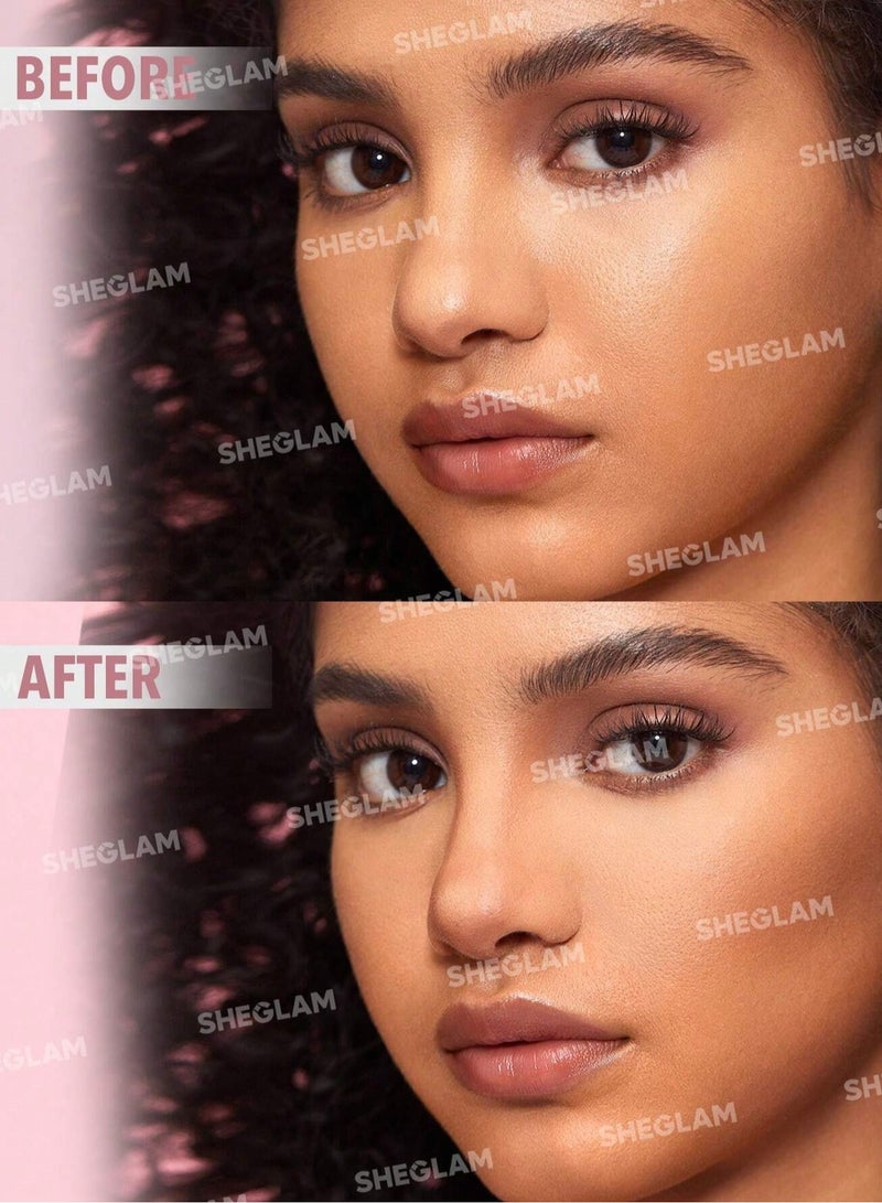 SHEGLAM Fine Line 2-In-1 Nose Contour & Highlight Pen - Chestnut Multicolor - Image 2