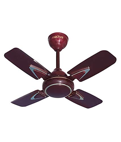 Activa مروحة سقف ACTIVA Galaxy-1 600 مم | 850 دورة في الدقيقة سرعة عالية | 50 واط محرك نحاسي | 4 شفرات | طلاء مضاد للغبار | ضوضاء منخفضة | مروحة سقف لغرفة صغيرة | ضمان 2 سنة (بني ديكو) - Image 5