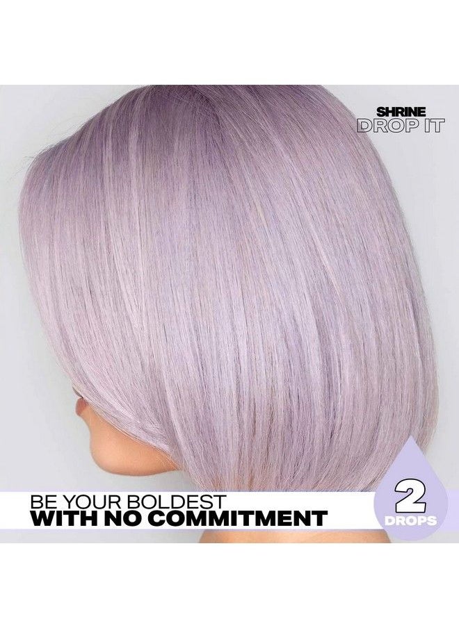 SHRINE - Drop It Hair Toner Temporary Hair Color Rich Natural Autumn & Winter Shades Semipermanent Dye Vegan & Crueltyfree Multiuse 200 Drops Per Bottle (Lilac Toner) - Image 1
