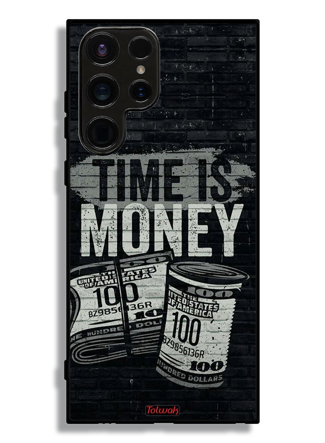 Tolwak Samsung Galaxy S23 Ultra 5G Protective Case Cover Time Is Money - Image 3