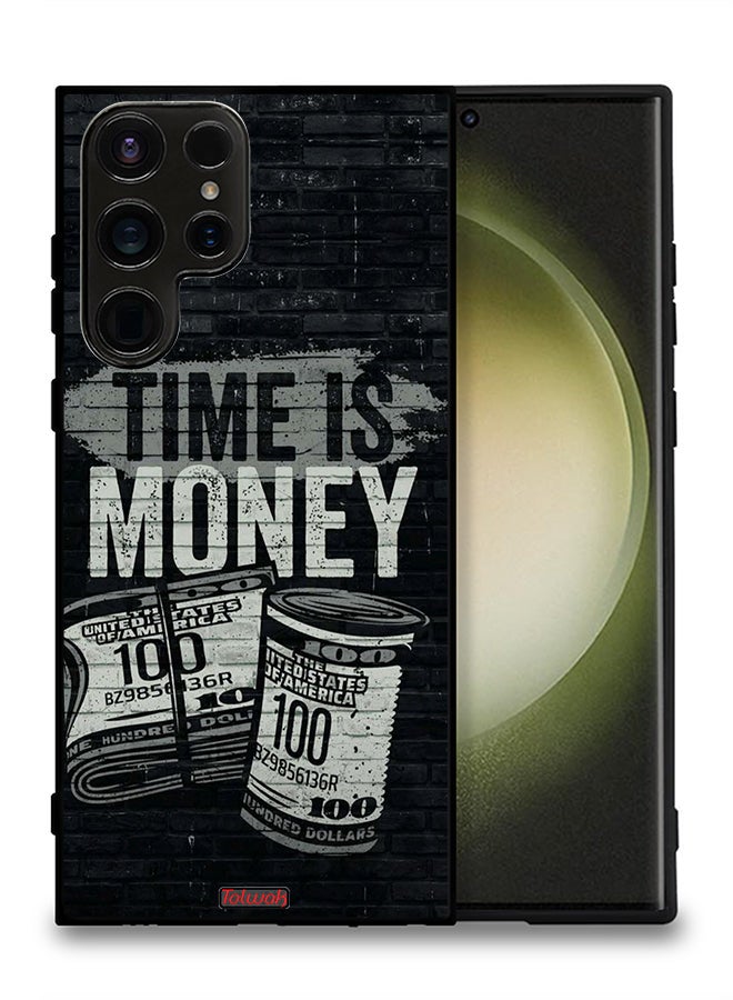 Tolwak Samsung Galaxy S23 Ultra 5G Protective Case Cover Time Is Money - Image 2