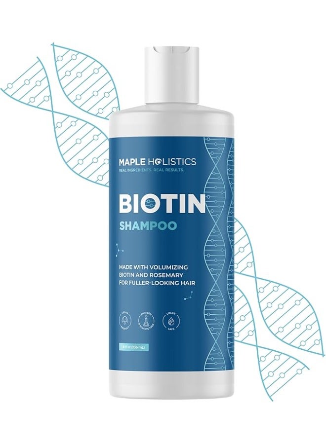 Maple Holistics Shampoo for Thinning Hair and Hair Loss - Volumizing Biotin Shampoo for Hair Growth with Rosemary Argan Oil and Evening Primrose Oil 236 ml - Image 1