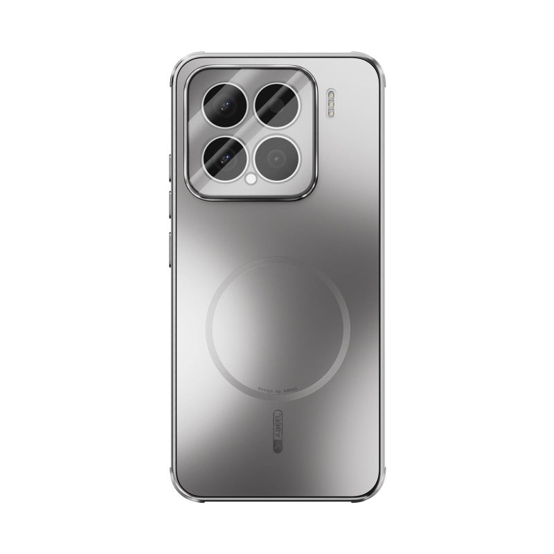 erorex For Xiaomi 15 ABEEL Heat Dissipation Frosted MagSafe Phone Case with Lens Film(Silver) - Image 2