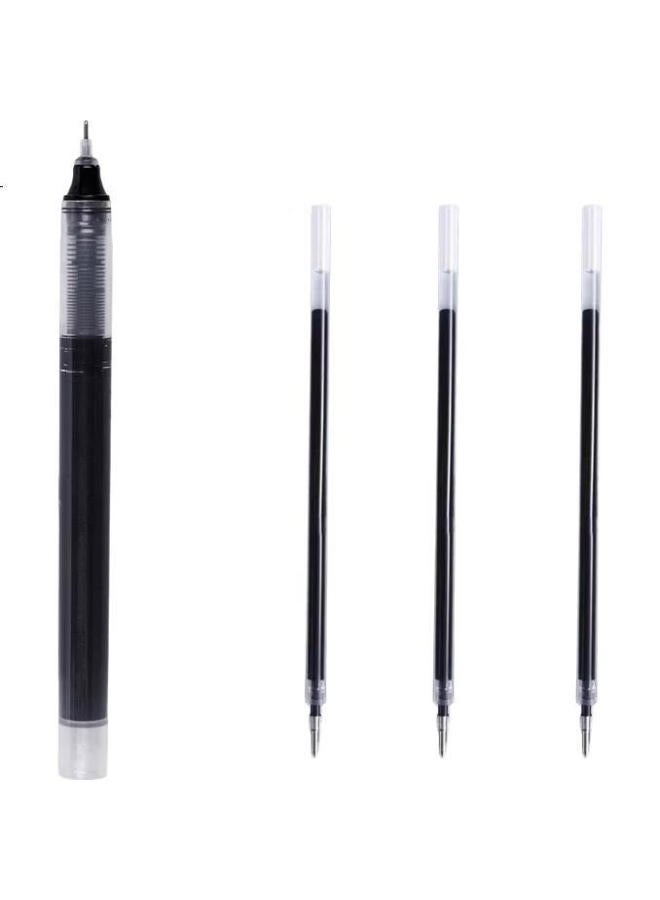 Truecolor 60Pcs Direct Liquid Neutral Pen Black 0.5Mm Full Needle Tube Quick-Drying Large Capacity Super Writing Business Office Rollerball Pen Student Stationery Brush Pen Water Pen - Image 1