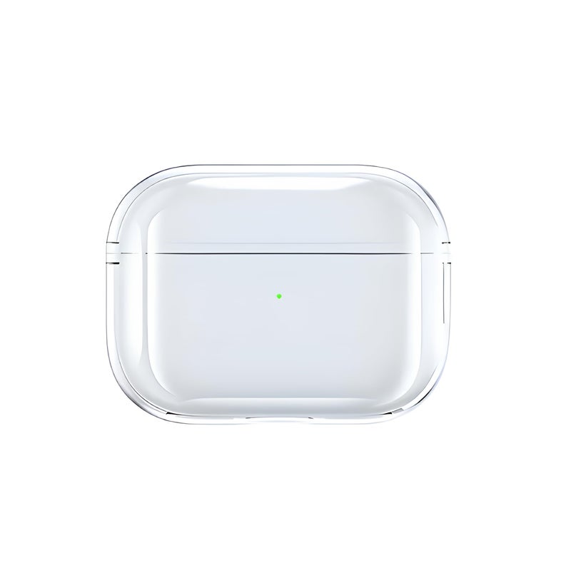skysia Transparent Case for Airpods Pro 2 – Clear Soft Silicone Protective Cover with Keychain, Shockproof, Anti-Yellowing, LED Visible, Wireless Charging Support (Pack of 1) - Image 2