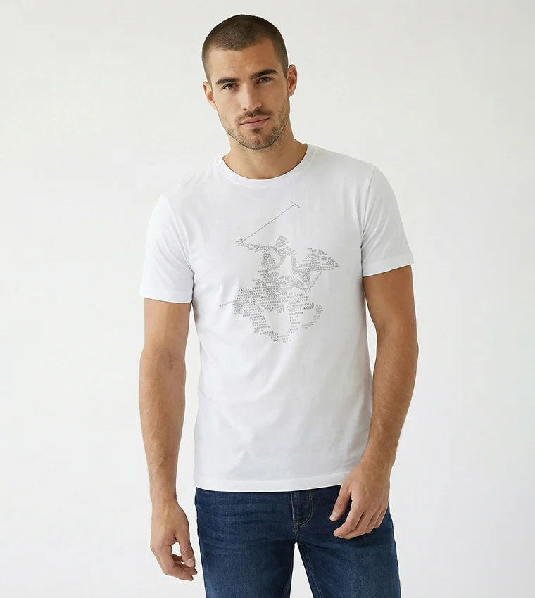 بيفرلي هيلز بولو كلوب Bhpc Mens White Short Sleeve T-Shirt