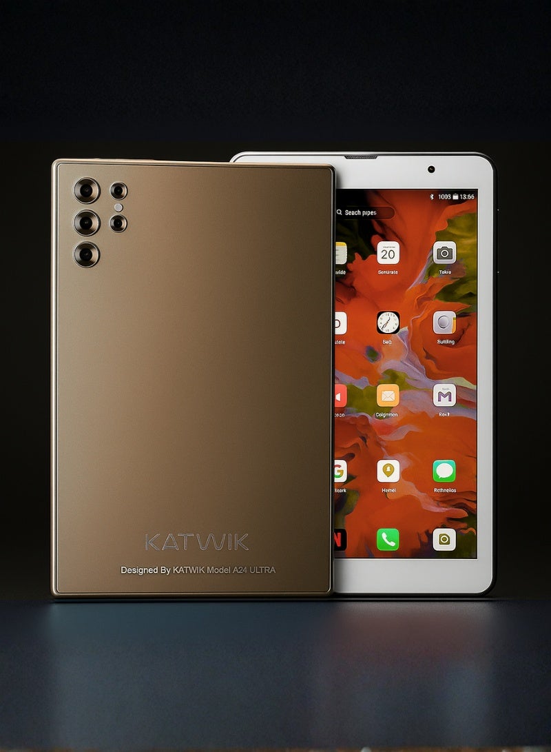 KATWIK A24 ULTRA Smart PC Tablet for Kids Education, 10.1 Inch Display, Wireless Keyboard & Mouse, Flip Cover, Bluetooth Earbuds, Pen, C-Type Charger - Image 1