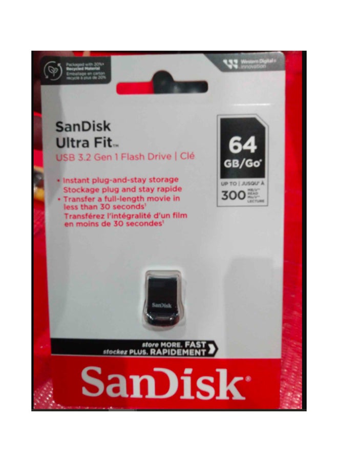 سانديسك درايف USB ألترا فيت بوصلة USB 3.1 وتصميم صغير الحجم وسرعة عالية وتقنية التوصيل والتشغيل - Image 5