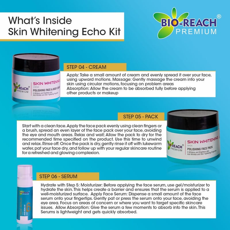 BIO-Reach طقم الوجه لتفتيح البشرة من بايو ريتش - إشراقة فورية 1350 جرام - Image 4