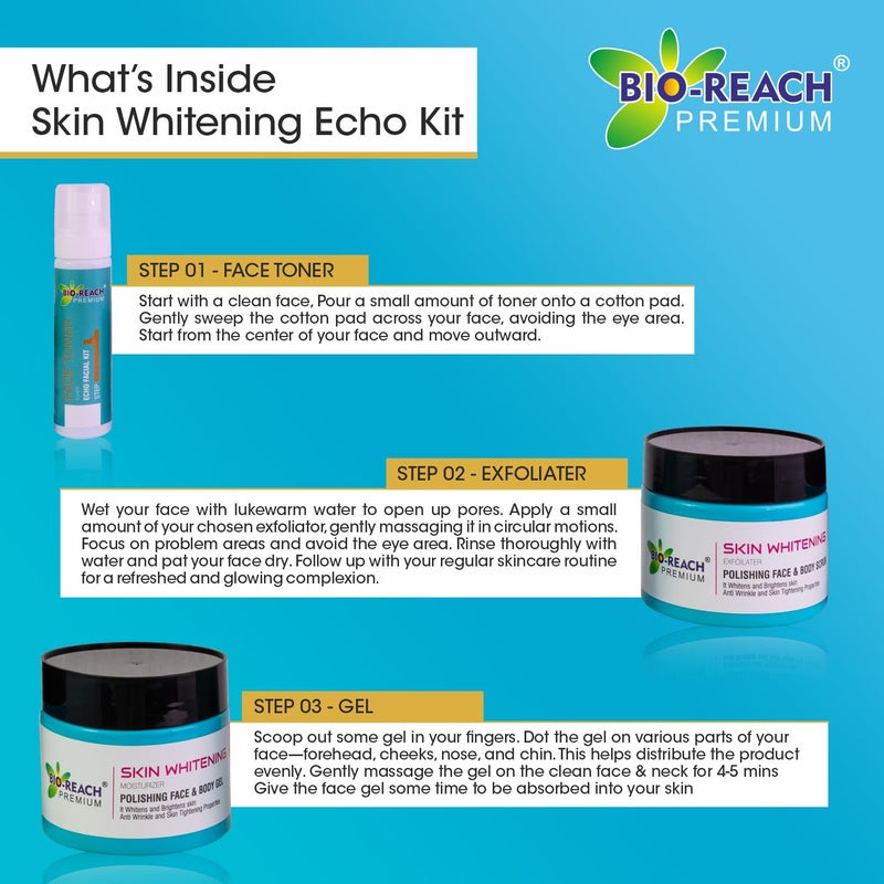 BIO-Reach طقم الوجه لتفتيح البشرة من بايو ريتش - إشراقة فورية 1350 جرام - Image 3